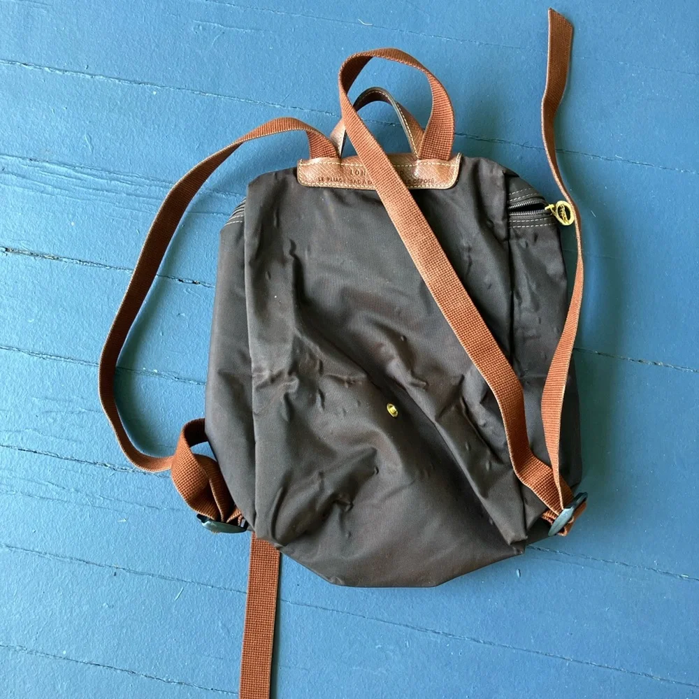 Longchamp Brown Le Pliage Backpack